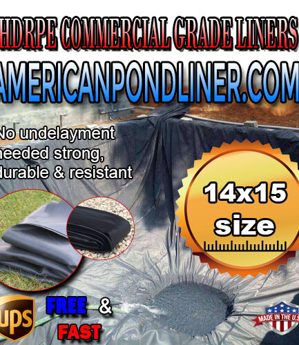 14X15 Pond Liner HDRPE 30/40 Year, Best Seller 2025!!